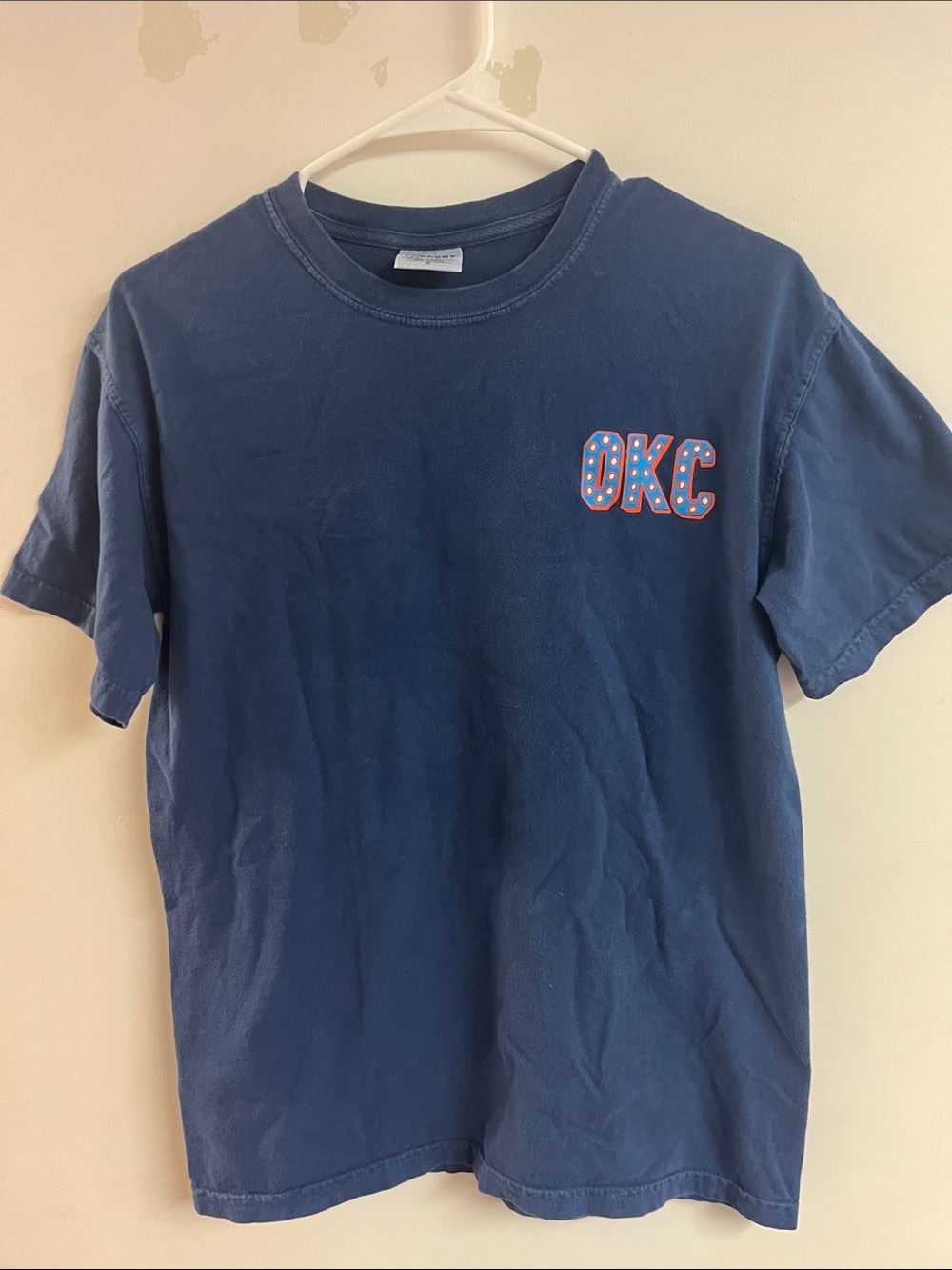 Comfort Colors Navy Blue OKC Short Sleeve Tee for Kids